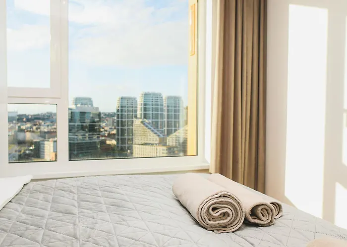 Sag 20th Floor Klingerka Castle View Free Parking Free Wifi Apartmán *